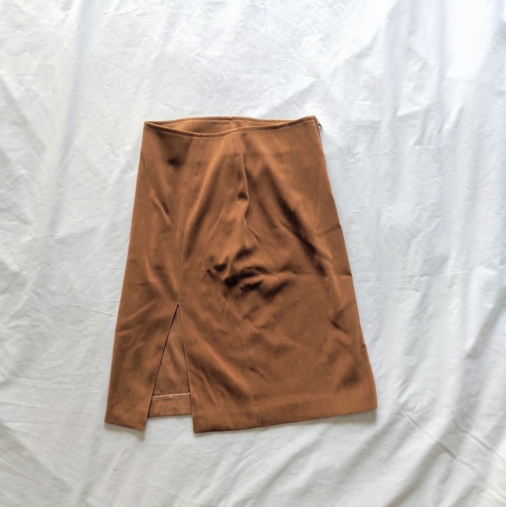 La City Paris Tan Pencil Skirt